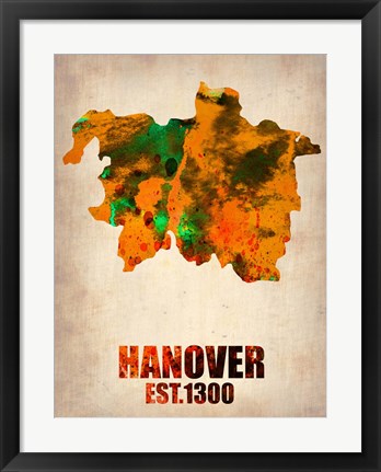 Framed Hanover Watercolor Print