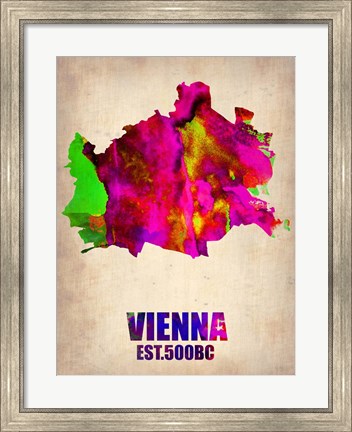 Framed Vienna Watercolor Print