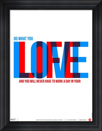 Framed Live Love Print