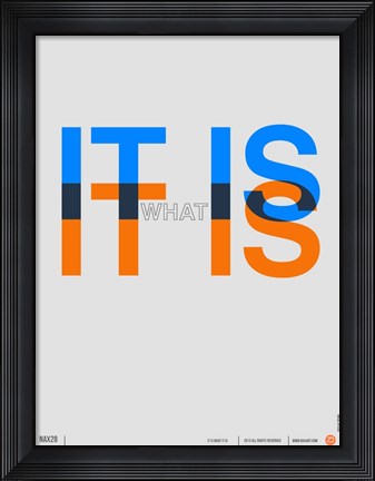 Framed It is what It is Print