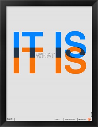 Framed It is what It is Print