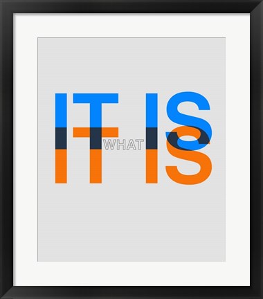 Framed It is what It is Print