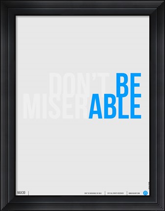 Framed Be Able Print