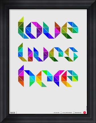 Framed Love 4 Print