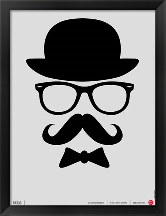 Framed Hats Glasses and Mustache 1 Print