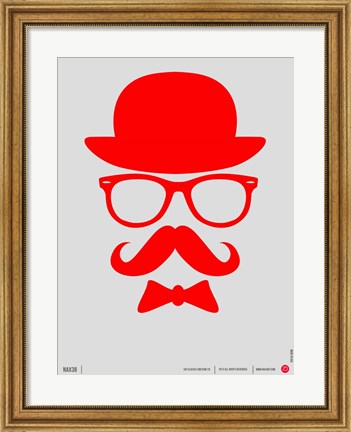 Framed Hats Glasses and Mustache 2 Print