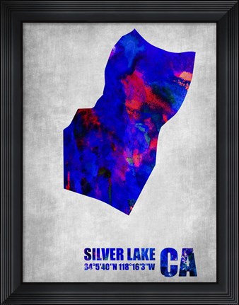 Framed Silver Lake California Print