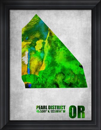Framed Pearl District Oregon Print