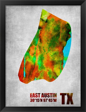 Framed East Austin Texas Print