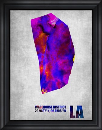 Framed Warehouse District Louisiana Print