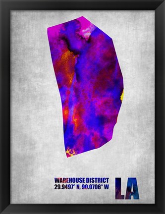 Framed Warehouse District Louisiana Print