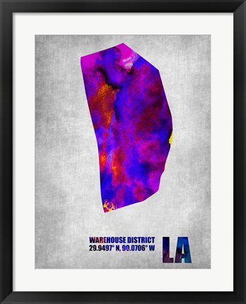 Framed Warehouse District Louisiana Print