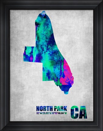 Framed North Park California Print