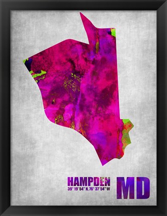 Framed Hampden Maryland Print