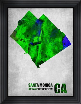 Framed Santa Monica California Print