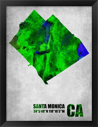 Framed Santa Monica California Print