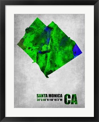 Framed Santa Monica California Print