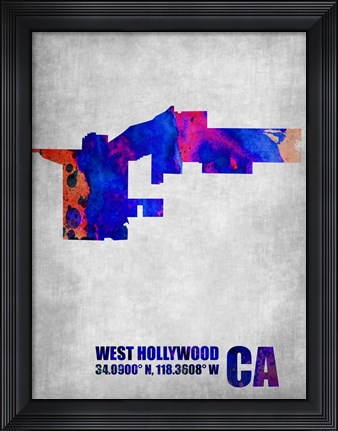 Framed West Hollywood California Print