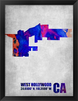 Framed West Hollywood California Print