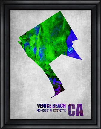 Framed Venice Beach California Print