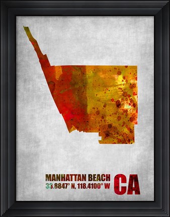 Framed Manhattan Beach California Print