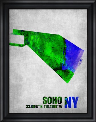 Framed Soho New York Print
