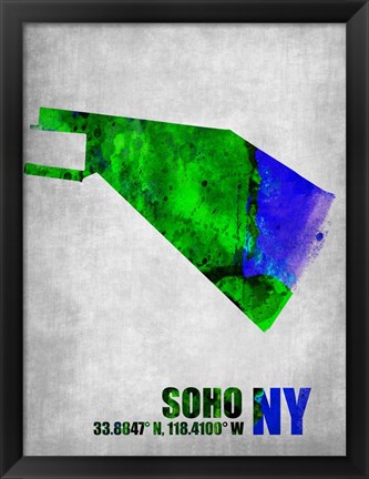 Framed Soho New York Print