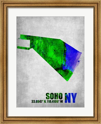Framed Soho New York Print