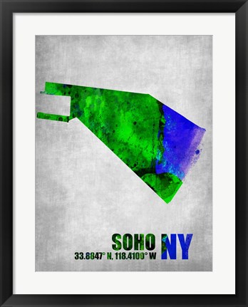 Framed Soho New York Print