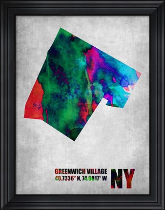 Framed Greenwich Village New York Print