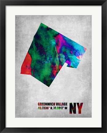 Framed Greenwich Village New York Print