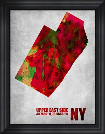 Framed Upper East Side New York Print