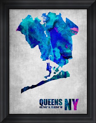 Framed Queens New York Print