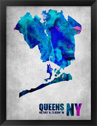 Framed Queens New York Print