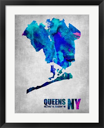 Framed Queens New York Print