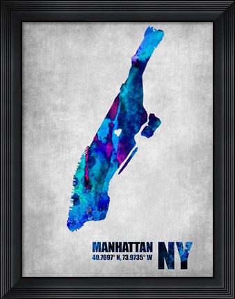 Framed Manhattan New York Print