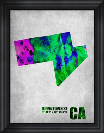 Framed Downtown San Francisco Print