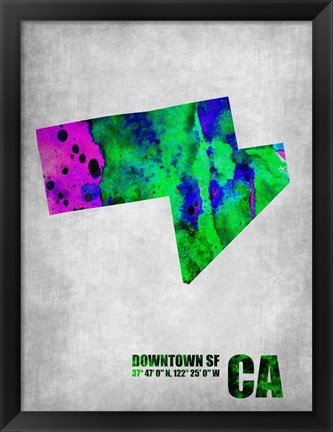 Framed Downtown San Francisco Print