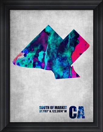 Framed South of the Market California Print