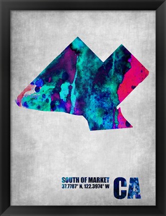 Framed South of the Market California Print