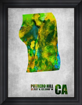 Framed Potrero Hill California Print