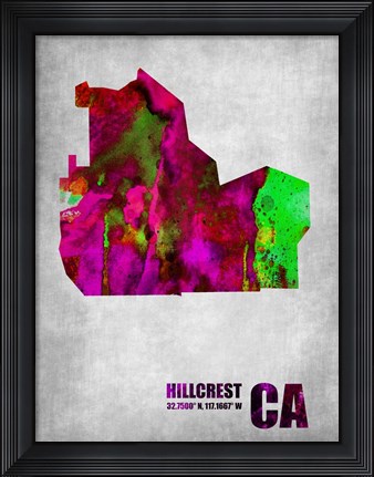 Framed Hillcrest California Print