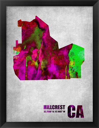Framed Hillcrest California Print