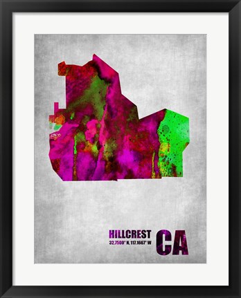 Framed Hillcrest California Print