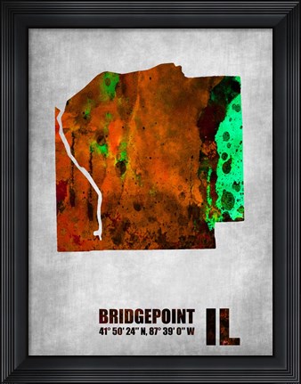 Framed Bridgepoint Illinois Print