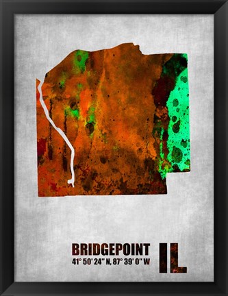 Framed Bridgepoint Illinois Print