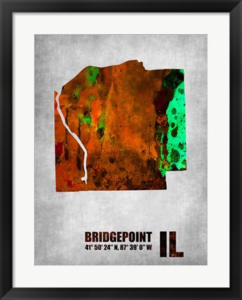 Framed Bridgepoint Illinois Print