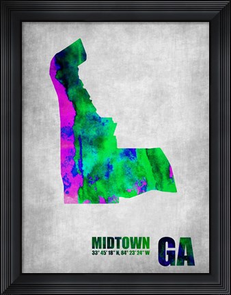 Framed Midtown Georgia Print