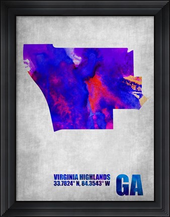 Framed Virginia Highlands Georgia Print