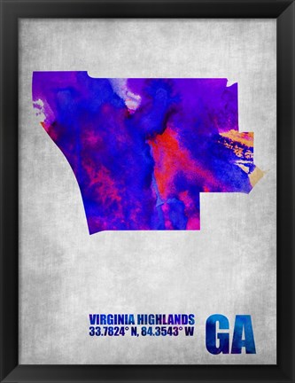 Framed Virginia Highlands Georgia Print